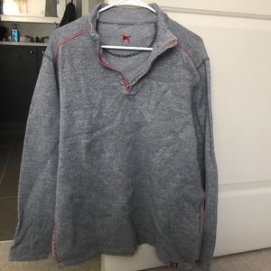 The Black Dog quarter zip sweater